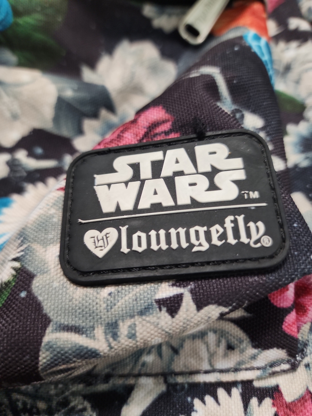 Star Wars Loungefly Floral Full Size Backpack Millennium Falcon X-Wing Disney - Picture 2 of 7